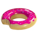 Splash Strawberry Donut Tube Pool Float - Image 3