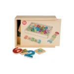 Wooden Number Magnets